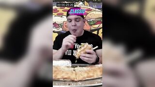 FRANKENSON’S ITALIAN SUB AND CALZONE CHALLENGE! #foodchallenge #viralfood #foodshorts #eatingshow