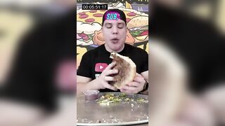 FRANKENSON’S ITALIAN SUB AND CALZONE CHALLENGE! #foodchallenge #viralfood #foodshorts #eatingshow