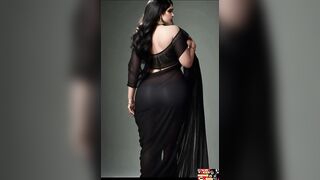 Lady in black , beauty in black saree, Best AI models, Fashion with AI