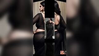 Lady in black , beauty in black saree, Best AI models, Fashion with AI