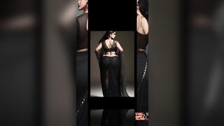 Lady in black , beauty in black saree, Best AI models, Fashion with AI