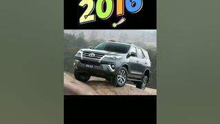 evolution of ????Fortuner????2000 vs 2023 models #shorts #trending