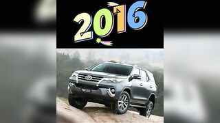 evolution of ????Fortuner????2000 vs 2023 models #shorts #trending