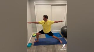 71 yr old does a 20 min yoga flow