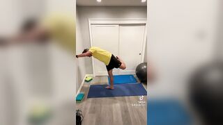 71 yr old does a 20 min yoga flow