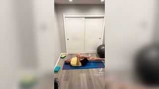 71 yr old does a 20 min yoga flow