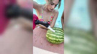 Stretching a Watermelon with plungers- pt 1