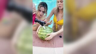 Stretching a Watermelon with plungers- pt 1