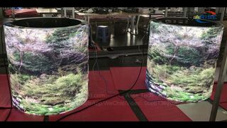 Large Flexible Soft Module Panel 360 Degree Cylindrical Circular LED Display Panel Factory Customize