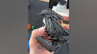 3D printed dragon BUT with a flexible resin in HIGH details