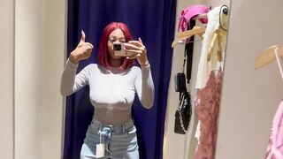 Try On Haul: See-through Clothes and Perfect Dress Try On In The Mall