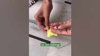 DIY Hair clips Challenge????/ How to make fabric hair clips to sell / ghamu saran #shorts #hairclip