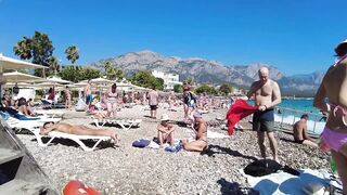 Kemer Beach Walk Antalya Turkey, September 2023 4K