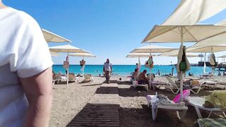 Kemer Beach Walk Antalya Turkey, September 2023 4K