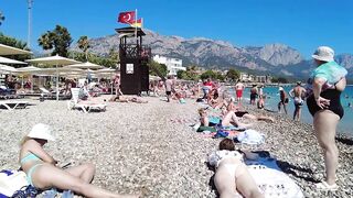 Kemer Beach Walk Antalya Turkey, September 2023 4K