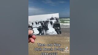 Time Machine is back! Utah Beach D-Day! #dday #history #video #shorts #beach