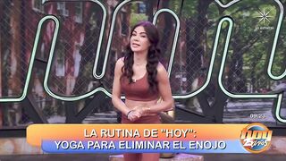 Elimina el enojo y siéntete mejor con la rutina de yoga de Hoy | Programa Hoy