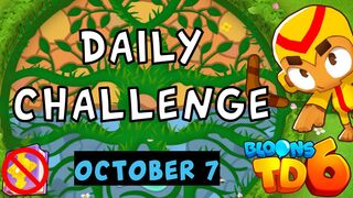 Bloons TD 6 Daily Challenge | Ninjawizard308's Challenge | No MK No Powers | October 7 2023