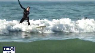 Bay Area beach goers soak up the sun