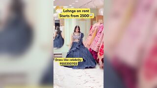 Celebrity inspired lehnga on rent | starts from 2500???????? #trending #shorts #weddinglehnga