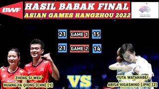 Hasil Final Badminton Asian Games 2023 Hari Ini ~ Chen Qing Chen/Jia Yi Fan Medali Emas!