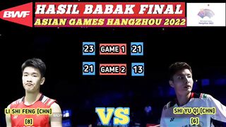 Hasil Final Badminton Asian Games 2023 Hari Ini ~ Chen Qing Chen/Jia Yi Fan Medali Emas!