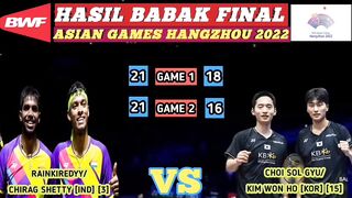 Hasil Final Badminton Asian Games 2023 Hari Ini ~ Chen Qing Chen/Jia Yi Fan Medali Emas!