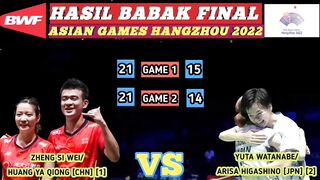 Hasil Final Badminton Asian Games 2023 Hari Ini ~ Chen Qing Chen/Jia Yi Fan Medali Emas!