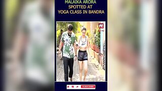 MALAIKA ARORA को YOGA CLASS BANDRA में स्पॉट किया गया | Hit TV Today |