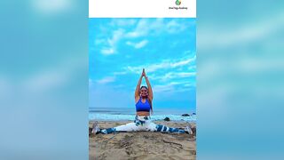 Yoga on the goa beach | Yoga with Urmi Pandya