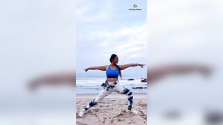 Yoga on the goa beach | Yoga with Urmi Pandya