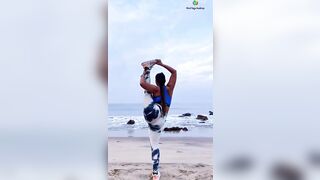 Yoga on the goa beach | Yoga with Urmi Pandya