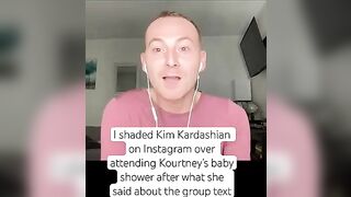 I shaded Kim Kardashian on Instagram in defense of Kourtney