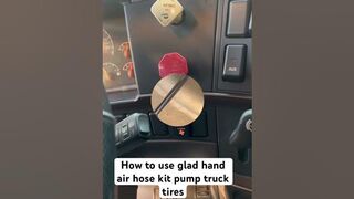 How to use tractor trailer glad hands air hose kit pump tires #glad-hand #air-hose #viralvideo