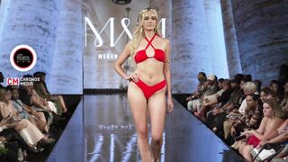 MODELS WALKS MEGAN MAE MIAMI 2023 NYFW RUNWAY SHOW POWERED BY ART HEARTS FASHION