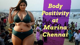 Celebrating Body Positivity at Marina Beach, Chennai: A Plus-Size Beauty's Empowering Journey