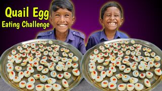 Quail Eating Challenge || Quail Egg Boiled Eating Challenge || Eating Competition