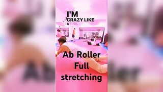 Ab Roller Full stretching…. #ab#abroller #gym #fitness