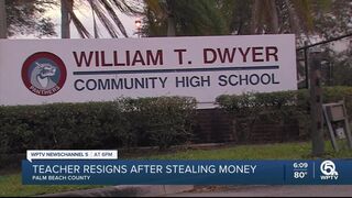 Palm Beach County teacher resigns after stealing cash from student for gas money