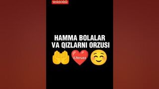 HAMMA BOLALAR VA QIZLARNI ORZUSI❤️???? INSHAALLOH HAMMAMIZGA NASIB QILSIN OMIN ???????? #shorts #tiktok #1m