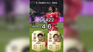 Serge Gnabry vs Leroy Sane【FIFA OVR Compilation】ニャブリvsサネ