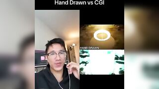 Hand Drawn Anime vs CGI #anime