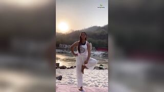 Yoga Asana at my favourite place- Rishikesh | Yoga with Urmi Pandya