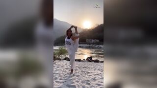 Yoga Asana at my favourite place- Rishikesh | Yoga with Urmi Pandya