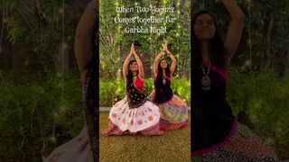 Garbha Night in Yoga Style ☺️| #twoyoginis #garbha #festival #navratri