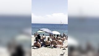 ???????? Relaxing at Barcelona beach