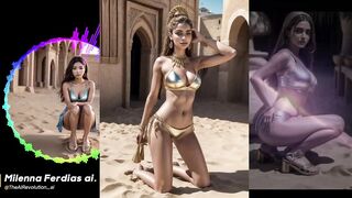 [AI Art] "The Enchantment of Golden Bikinis in AI-Generated Art"❤