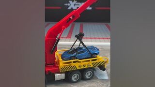 Flatbed Rescue Crane Trailer #viral #diecast #shorts