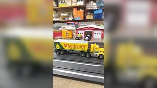 The Auto World, Mayflower Peterbilt model 359 truck and trailer #protinkertoys CP7984