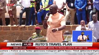 Ruto's travel plan: Ruto plans to cut down expenditure by 50%